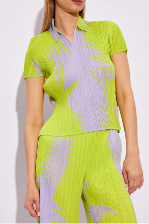 Issey Miyake Pleats Please Issey Miyake Pleats Please top with collar