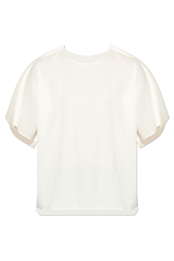 Pleats Please Issey Miyake Prążkowany t-shirt