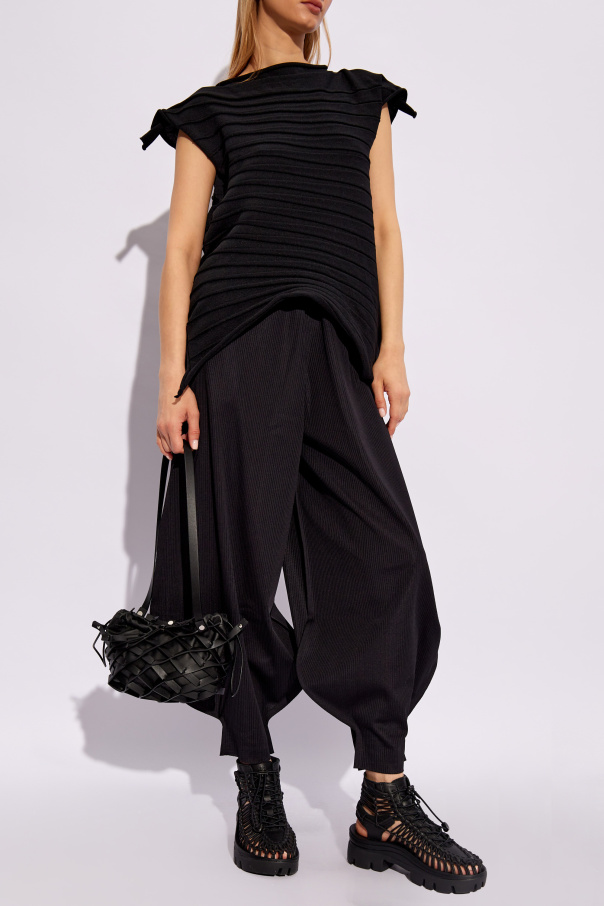 Pleats Please Issey Miyake Ribbed top