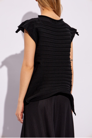Issey Miyake Pleats Please Ribbed top