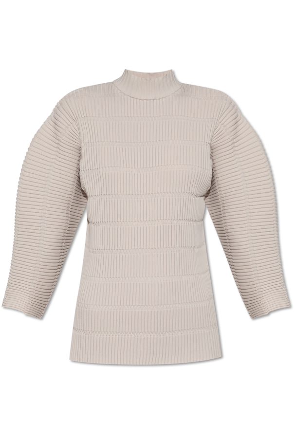 Pleats Please Issey Miyake Top with round neckline