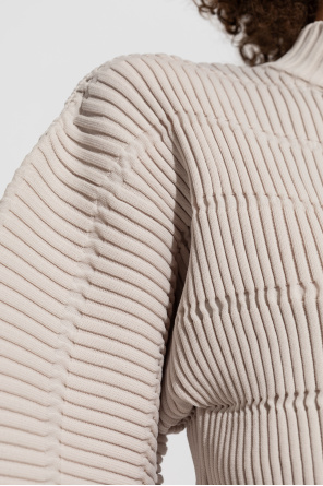 Pleats Please Issey Miyake Top z okrągłym dekoltem