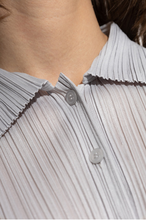 Pleats Please Issey Miyake Pleated cardigan