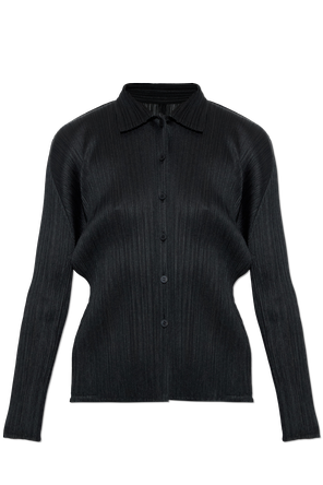 Pleated cardigan