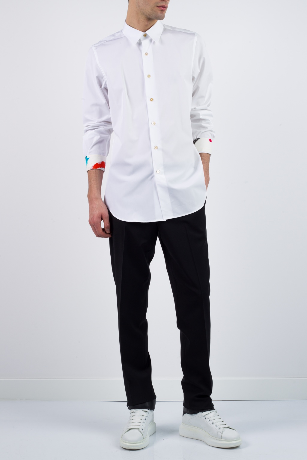 White Shirt with decorative buttons Paul Smith - Vitkac Italy