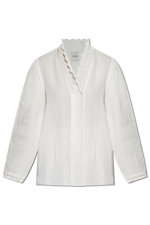 Shirt with decorative finish