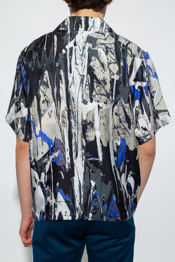 AMIRI Paint Splatter Bowling Shirt Amiri