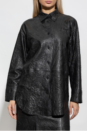 By Malene Birger ‘Barley’ leather Vacation shirt