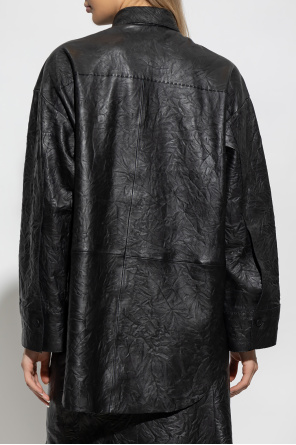 By Malene Birger ‘Barley’ leather Vacation shirt