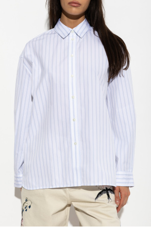 Maison Kitsuné Camisa con estampado de rayas