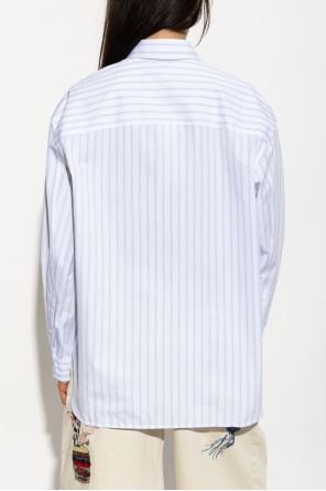 Maison Kitsuné Camisa con estampado de rayas