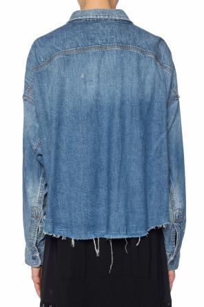 R13 Denim jacket co-ord with tears