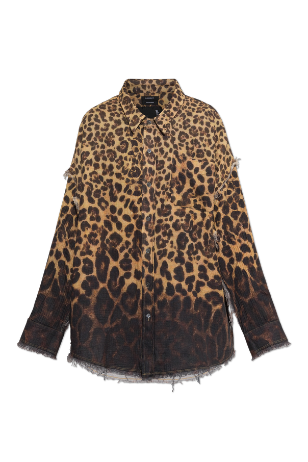 Cotton shirt with animal motif od R13