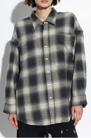 R13 Shirt with Check Pattern