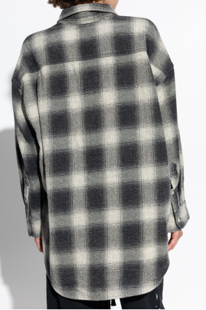 R13 Shirt with Plaid Pattern