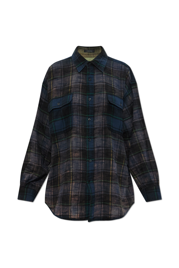 Shirt with checked pattern od R13