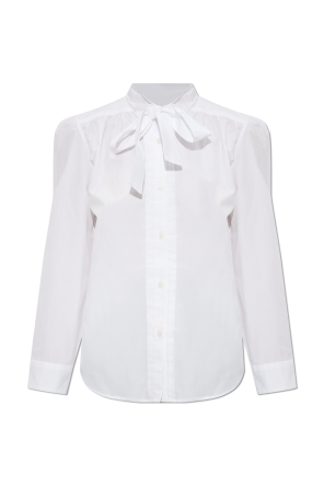 Shirt with decorative tie