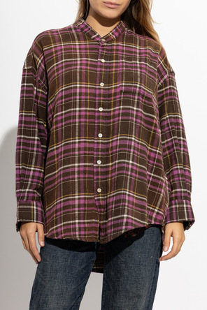 R13 Camisa com padrão aos quadrados