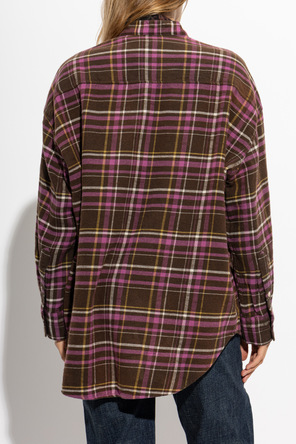 R13 Camisa com padrão aos quadrados