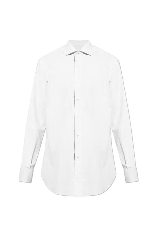 Shirt with cufflinks cuffs od Brioni