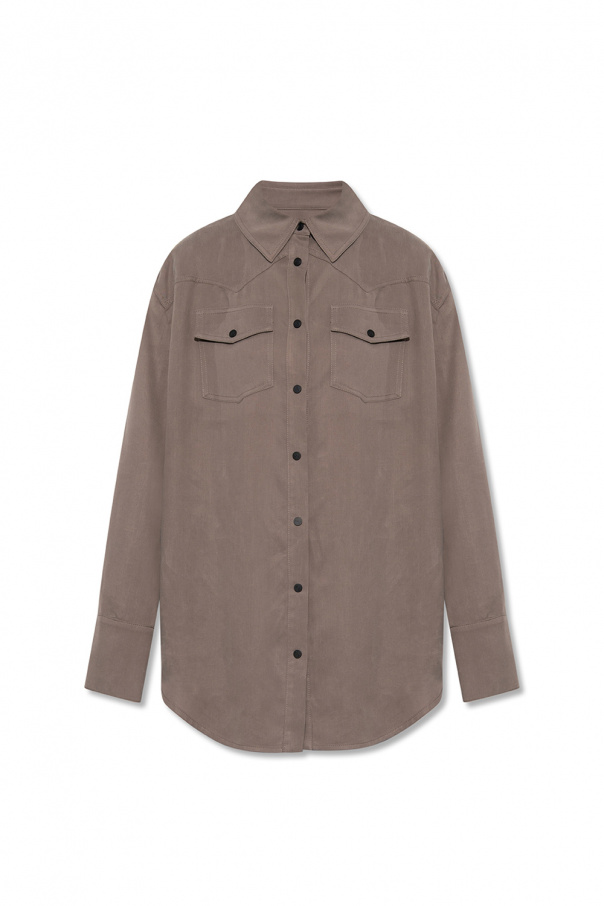 The Mannei ‘Chios’ oversize Patch shirt