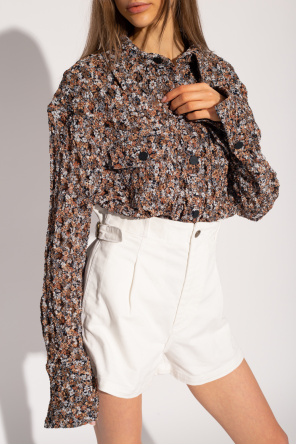 The Mannei ‘Dafni’ kwart shirt with floral motif