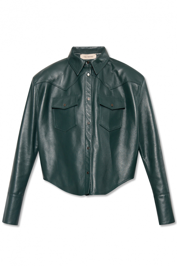 The Mannei ‘Erskine’ leather SP2022 shirt