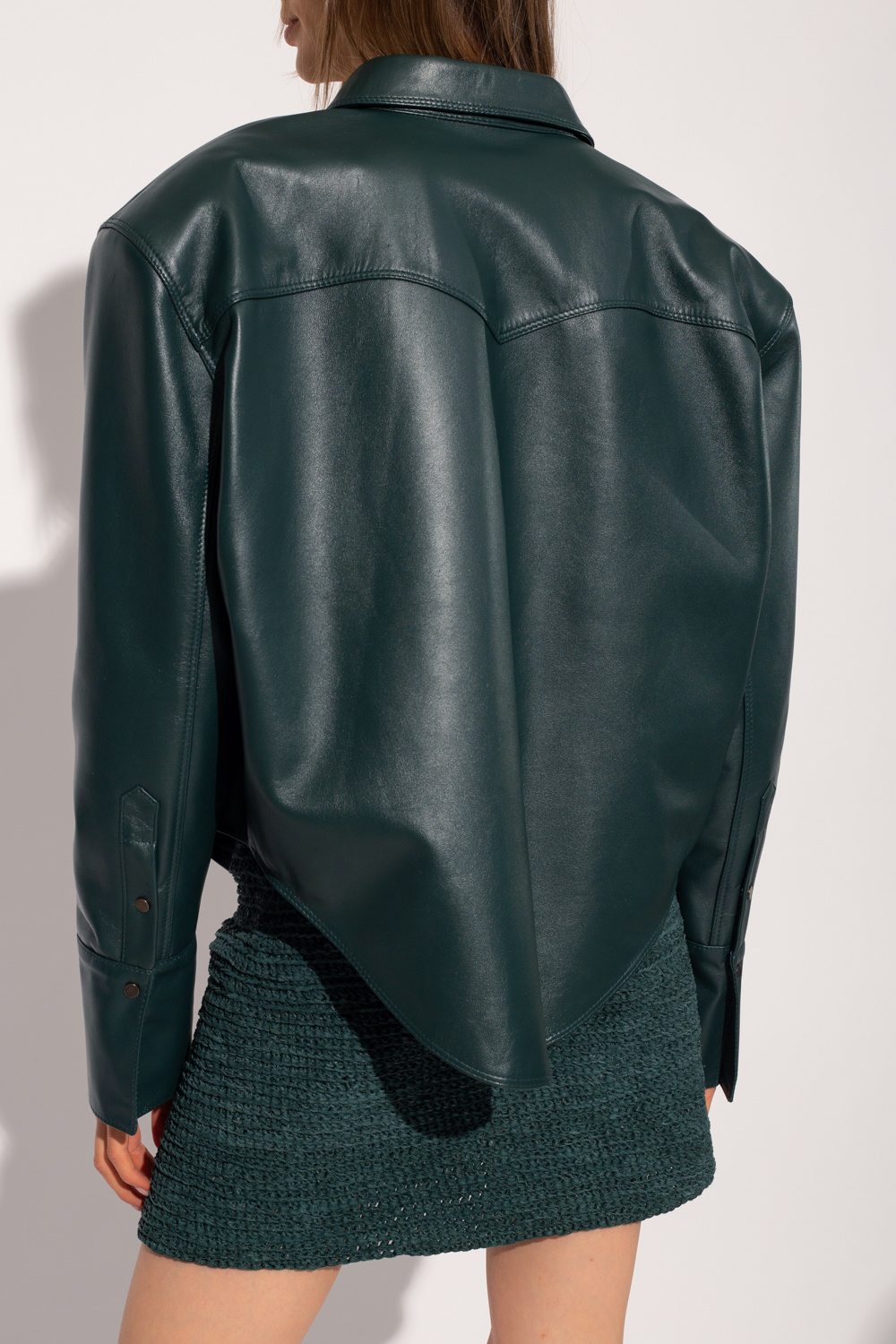 The Mannei ‘Erskine’ leather shirt