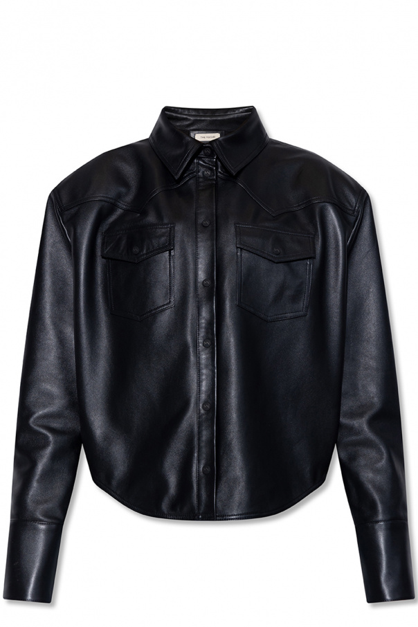 The Mannei ‘Palini’ leather Sabi shirt
