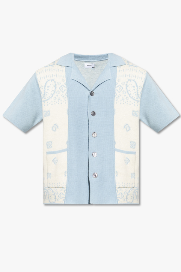 Rhude paccbet geometric print cotton shirt soph item