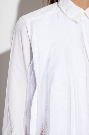 CDG by Comme des Garçons Tulle-trimmed shirt