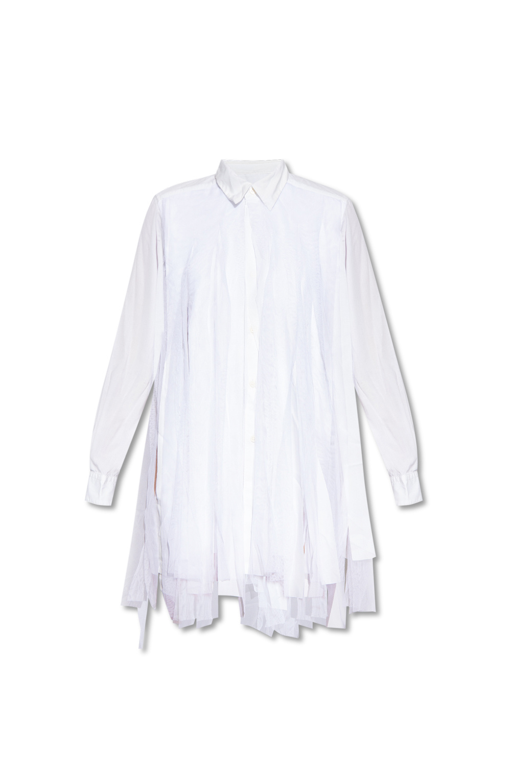 CDG by Comme des Garçons Tulle-trimmed shirt