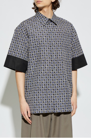 Lanvin Wzorzysta koszula z krótkimi rękawami