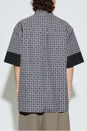 Lanvin Wzorzysta koszula z krótkimi rękawami