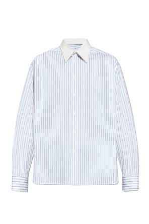 Shirt with a striped pattern