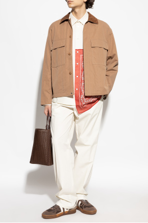 Camisa con inserto de tela decorativo od Lanvin