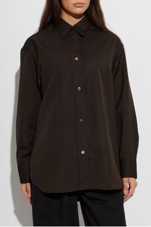 Studio Nicholson Camisa de lana ‘Rouen’