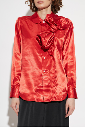 CDG by Comme des Garçons Satin shirt with decorative bow
