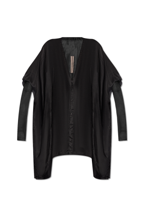 Silk ‘zero’ oversized shirt od Rick Owens