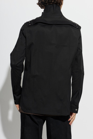 Rick Owens Shirt with a stand-up collar