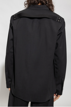 Rick Owens Cotton Jacket With All-over Patch