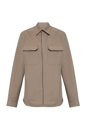 Camisa de algodão com bolsos