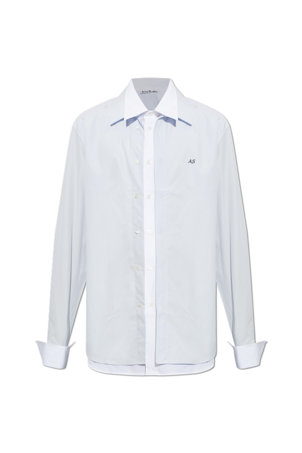 Cotton shirt with embroidered logo od Acne Studios