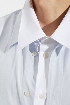 Acne Studios Bawełniana koszula z wyszyty logo