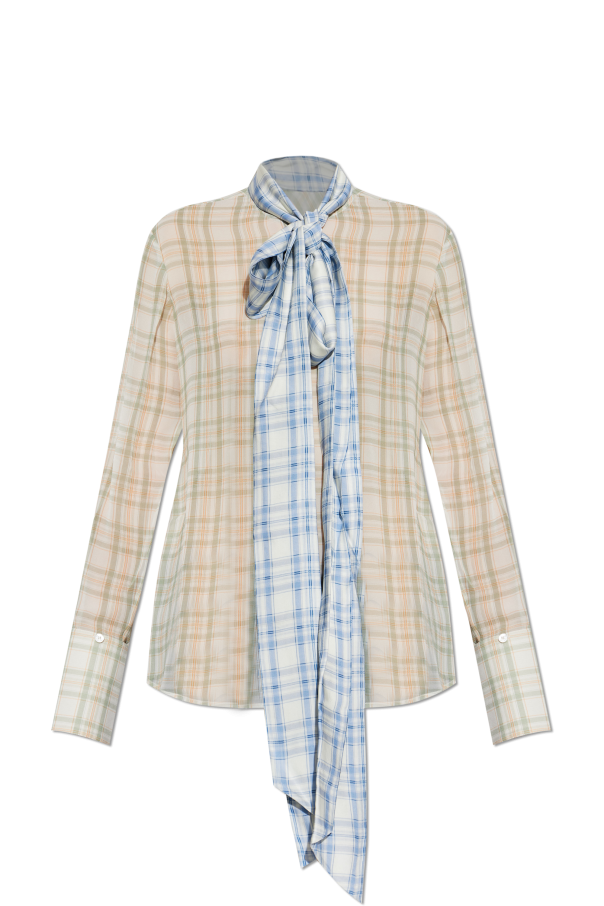 Silk shirt with a check pattern od Acne Studios
