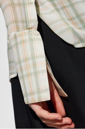 Acne Studios Silk shirt with a check pattern