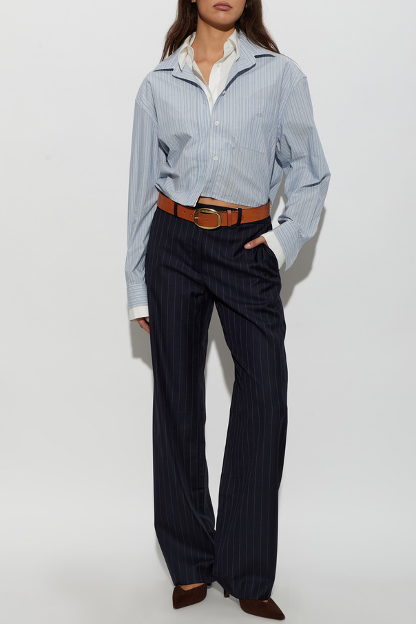 Acne Studios Cămașă scurtă în dungi