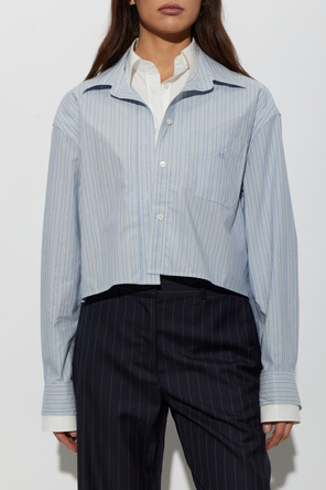 Acne Studios Cămașă scurtă în dungi