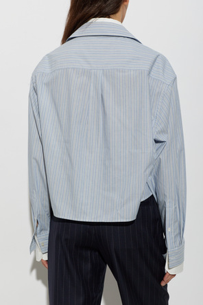 Acne Studios Cămașă scurtă în dungi
