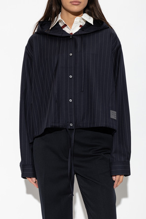 Acne Studios Casaco de lã com capuz